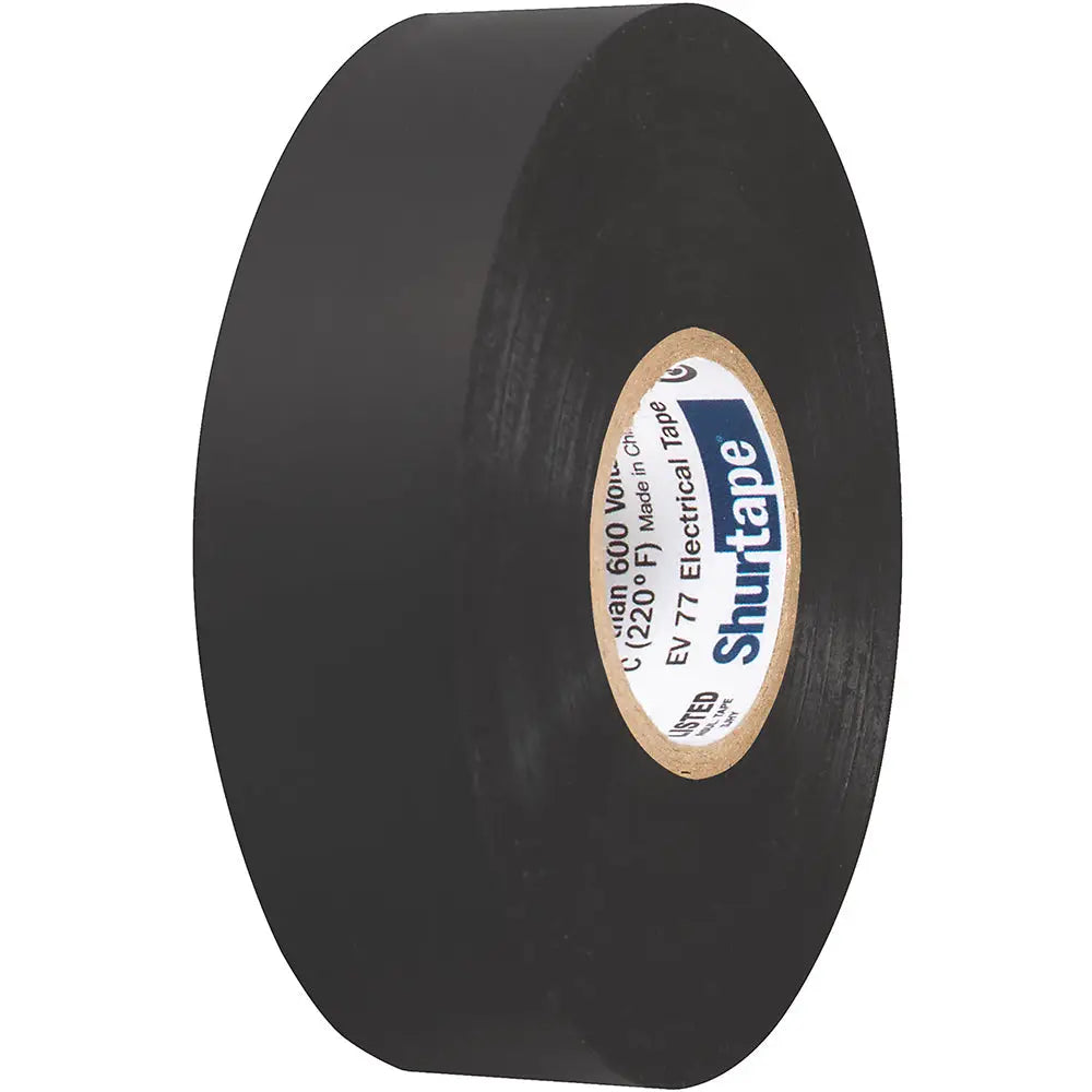 Shurtape EV 077B Professional Grade Black Electrical Tape f/Insulating Splicing - 3/4" x 66&