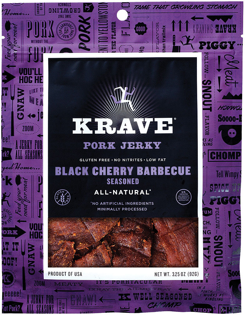 KRAVE Black Cherry BBQ Pork Jerky - PO RK