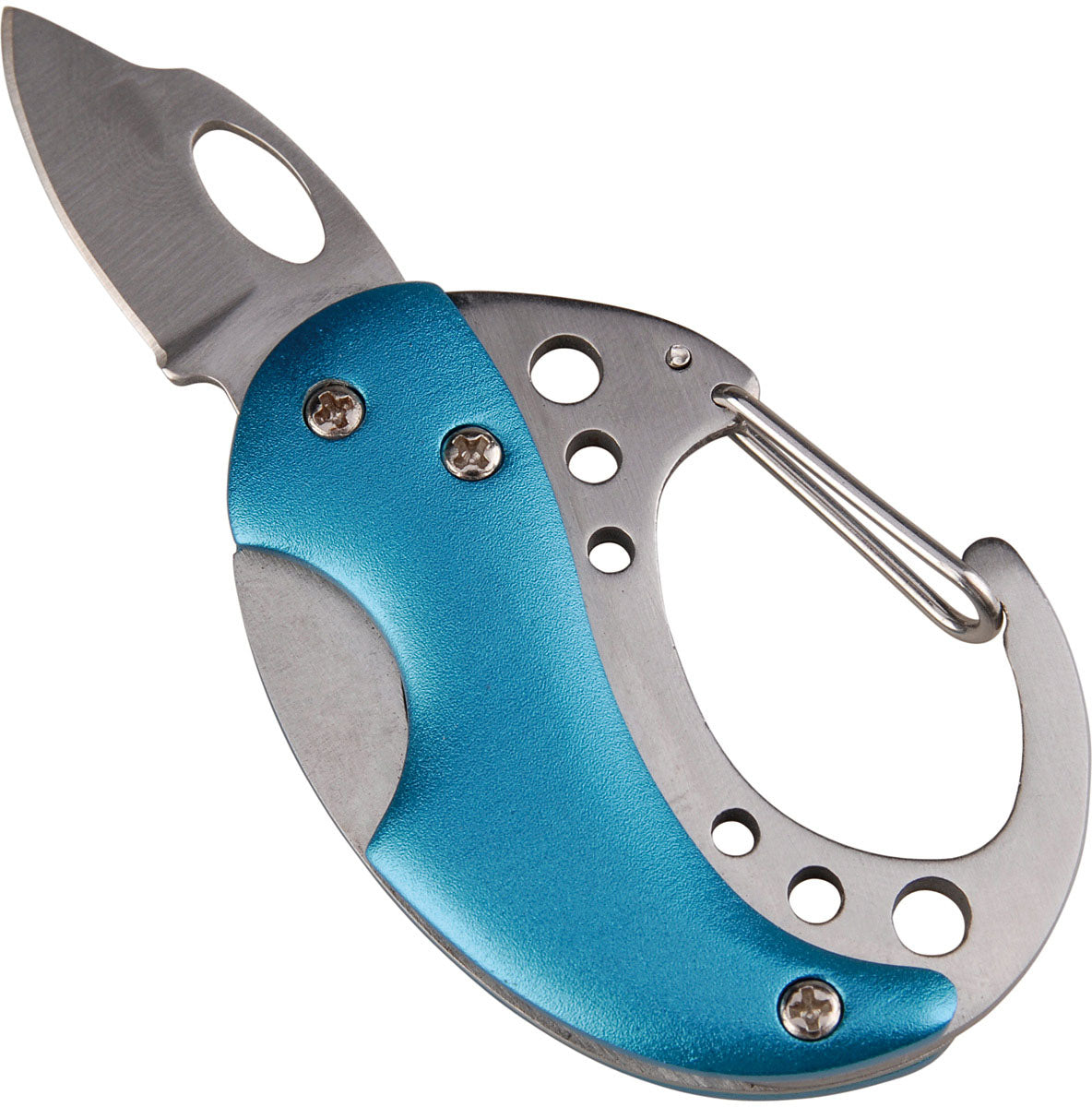 Mini Carabiner Knife Blue