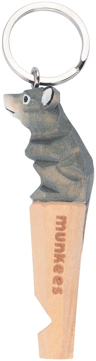 MUNKEES Wood Whistle Rat - Handcrafted Wooden Toy for Kids and Collectors