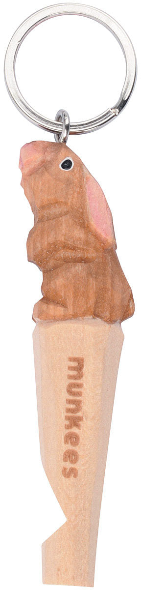 MUNKEES Wood Whistle Rabbit – Handcrafted Wooden Toy with Clear Sound