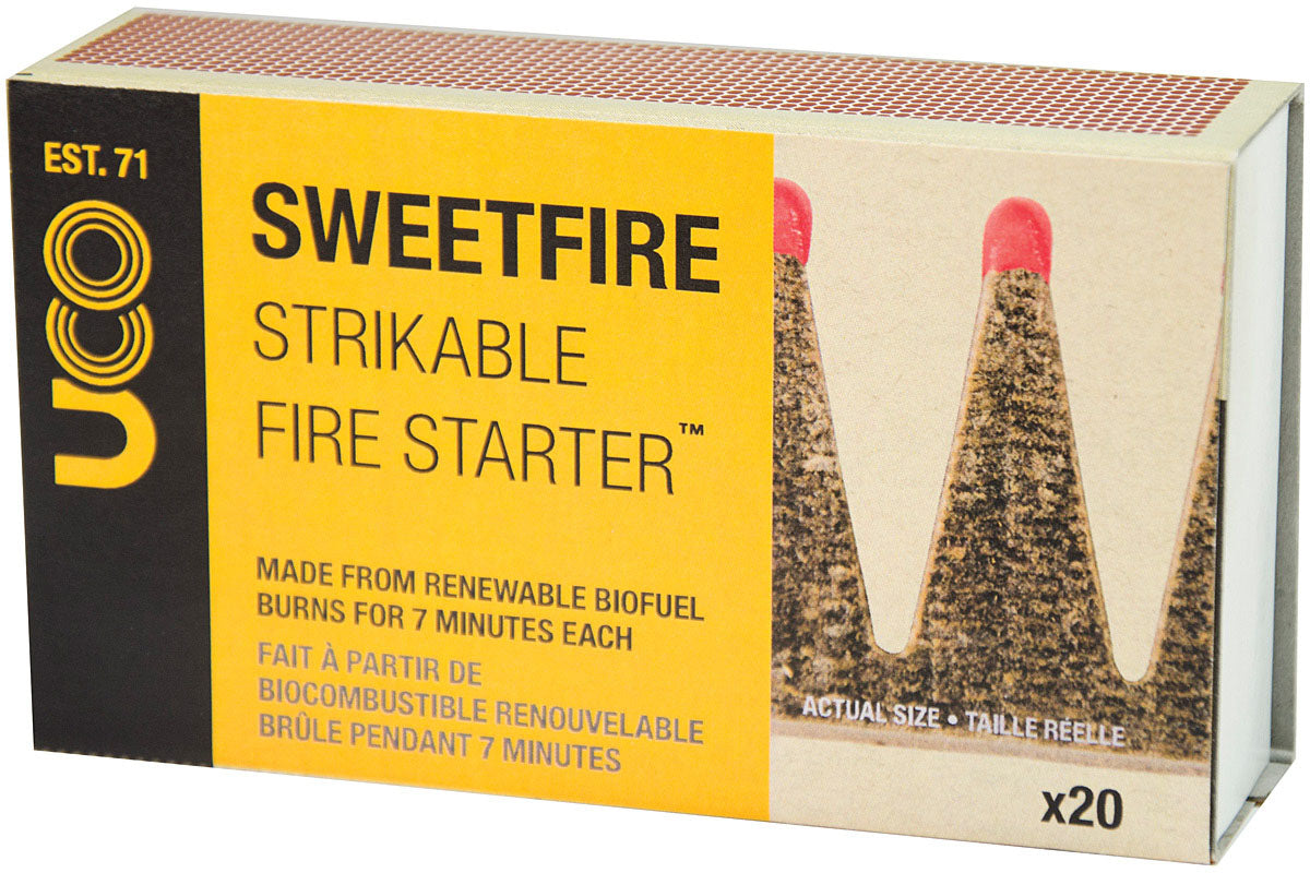 UCO Sweetfire Strikable Firestart for Easy Camping Fire Lighting