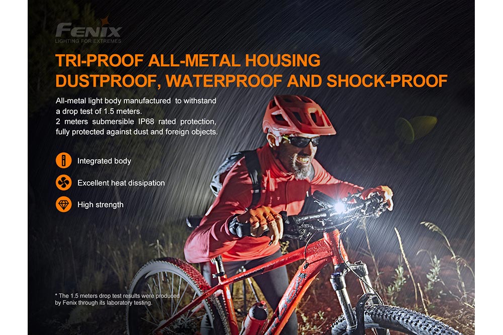 Fenix BC26R LED Bike Light + FREE BC05R V2 Tail Light Bundle -- OPEN BOX