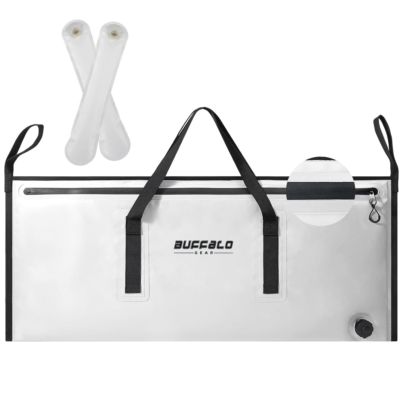 40x18" Insulated Fish Cooler Bag, Waterproof Zipper