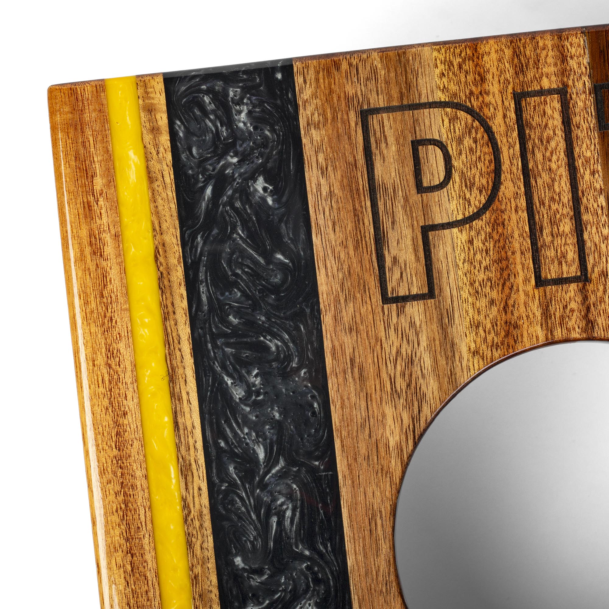 1ft x 2ft Gameday Teams Epoxy Resin Wood Compact Travel Cornhole Board Set