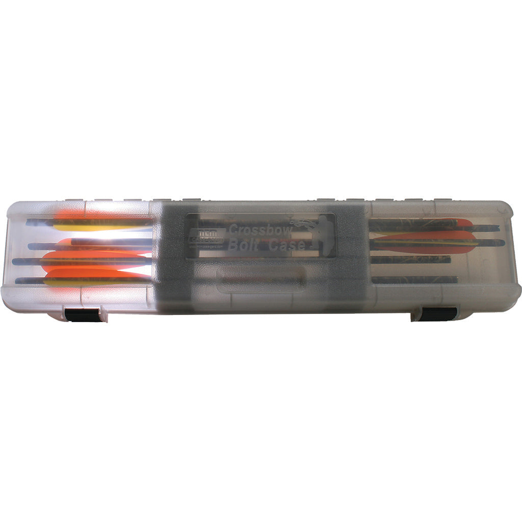 MTM Crossbow Bolt Case Smoke - Holds 12 Bolts