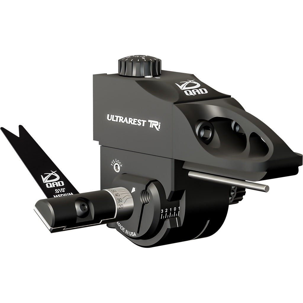 QAD UltraRest TRi Target Rest Black RH - Precision Archery Accessory