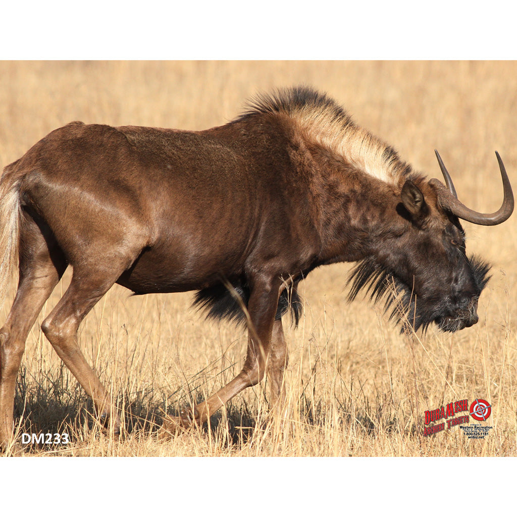 Western Recreation DuraMesh Archery Target Black Wildebeest - 25 in. x 32 in.