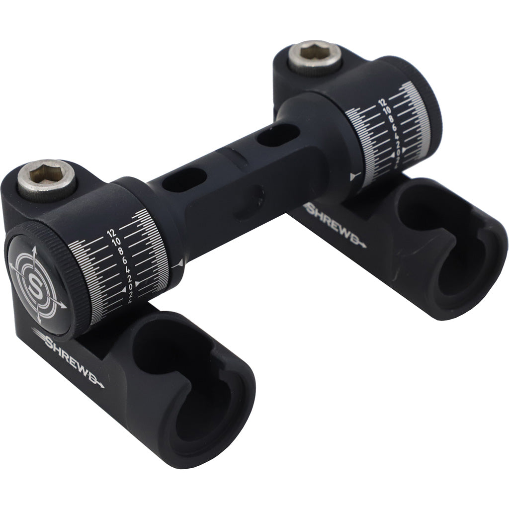 Shrewd Archery Atlas V-Bar Matte Black Double - Premium Stabilization System