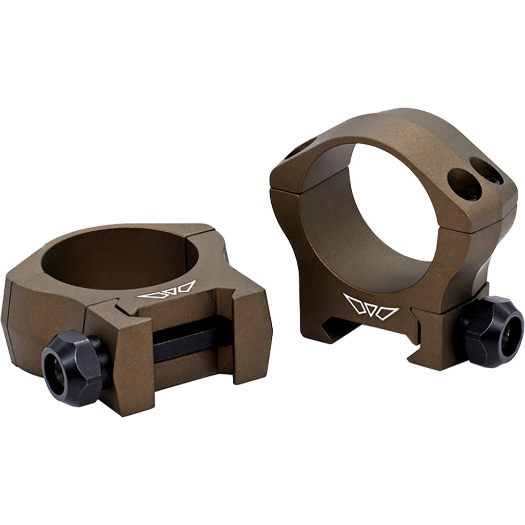 Warne Mountain Tech Scope Rings Burnt Bronze 30mm Low - Part Number: 1203901