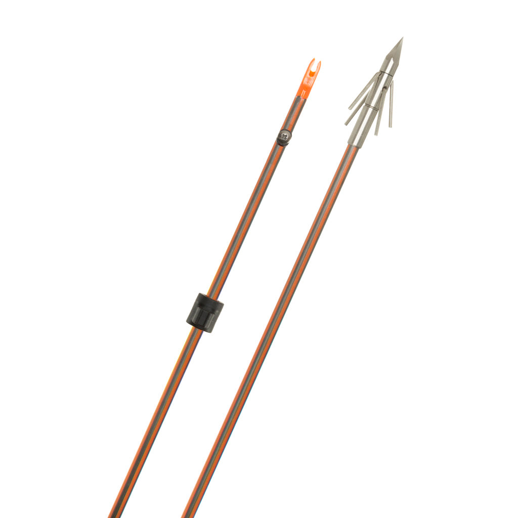Fin Finder Hydro Carbon IL Bowfishing Arrow with Big Head Xtreme Point