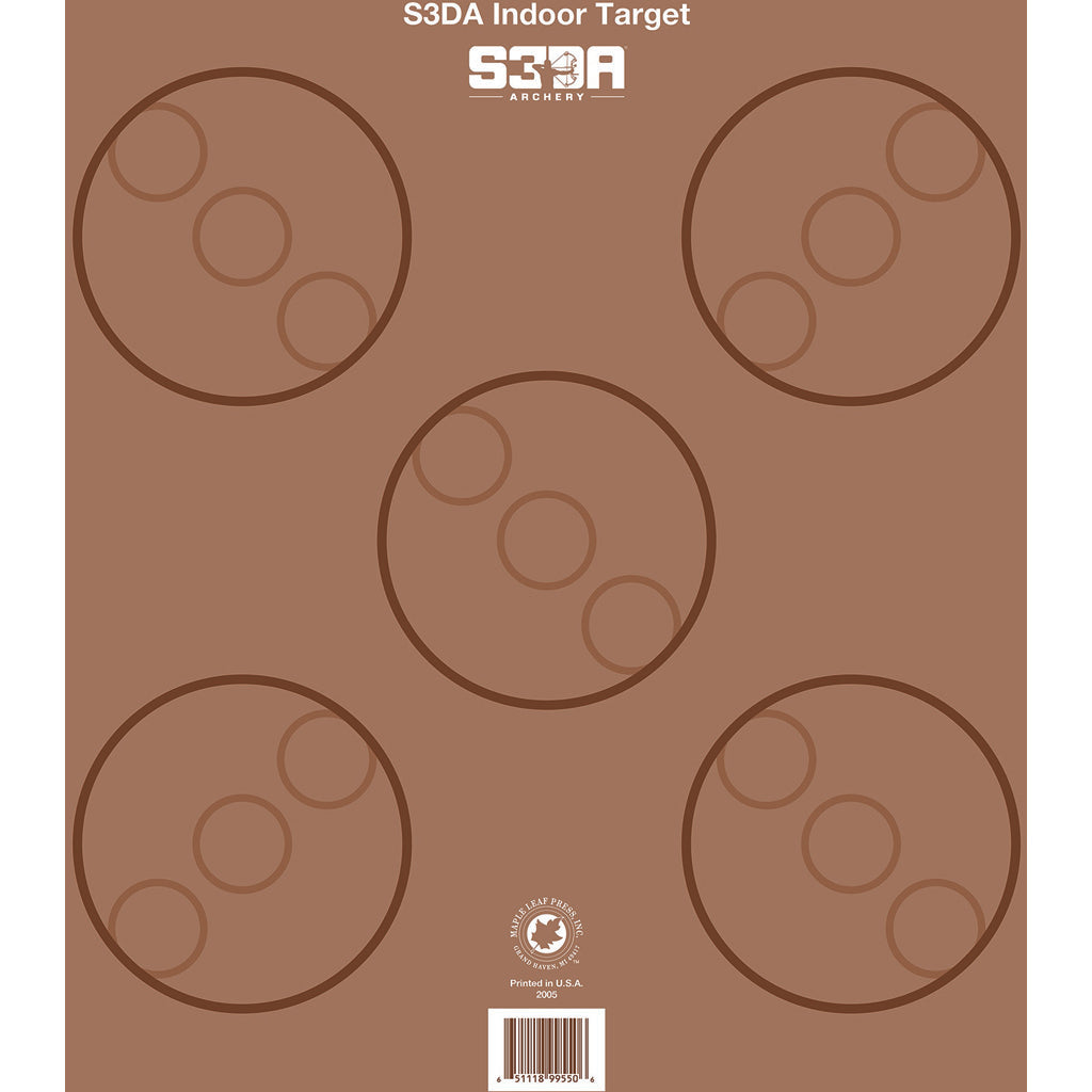 Maple Leaf Press S3DA 3D Target Face - Brown ASA 25 Pack
