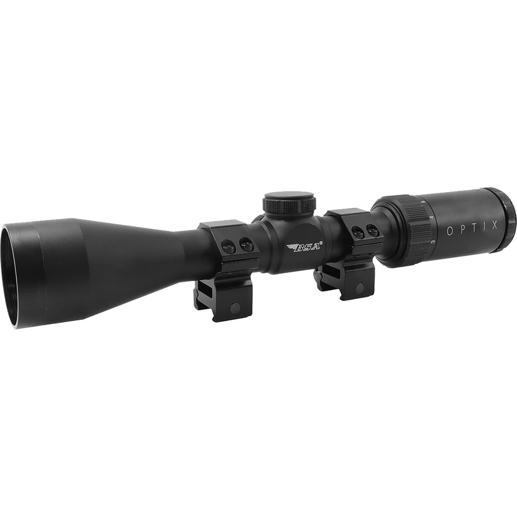 BSA Optic Optix Hunting Series Rifle Scope 3-9x40mm BDC-8 Reticle w/ Weaver Rings
