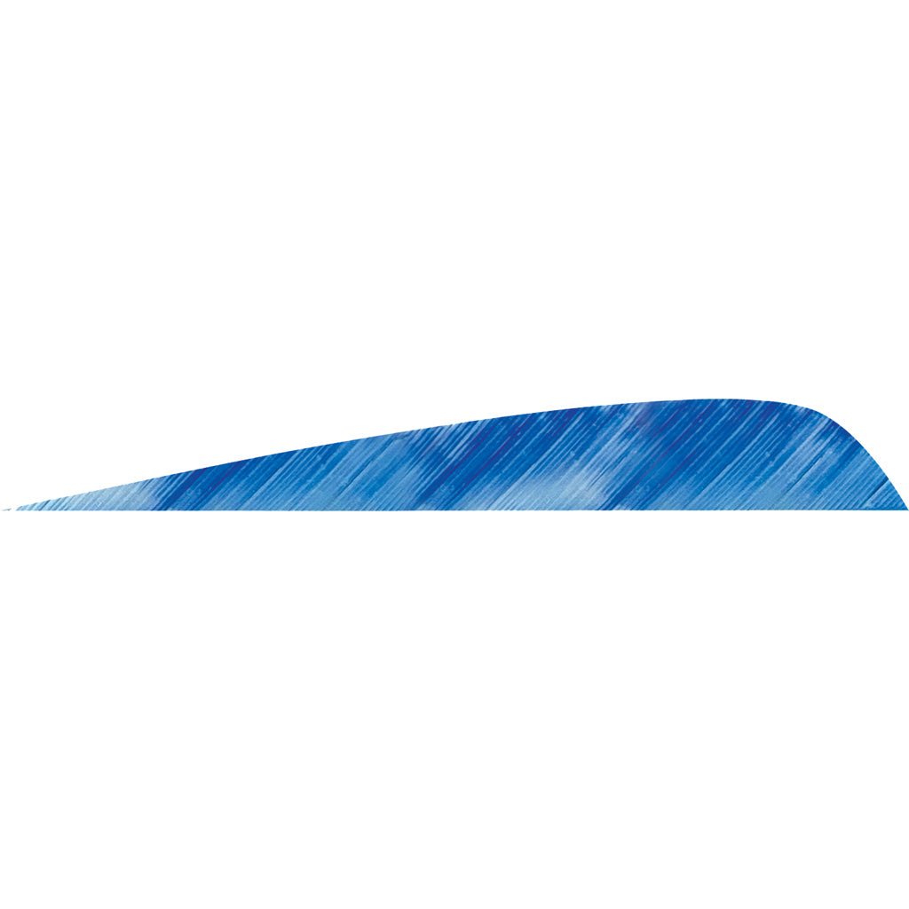 Gateway Parabolic Feathers Tre White/Blue 4 in. LW 50 pk. - Perfect for Archery