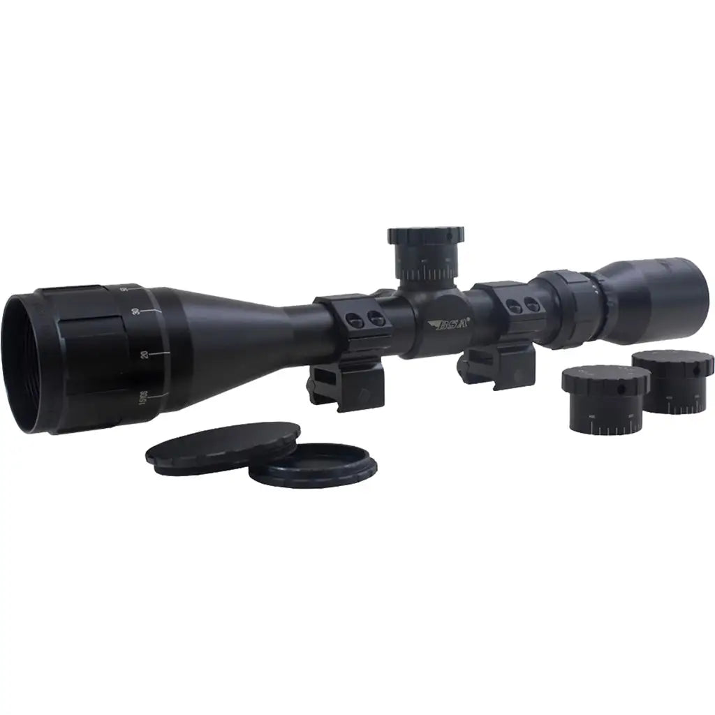 BSA Optics Sweet 223 AO Rifle Scope 4-12x40mm with Weaver Rings