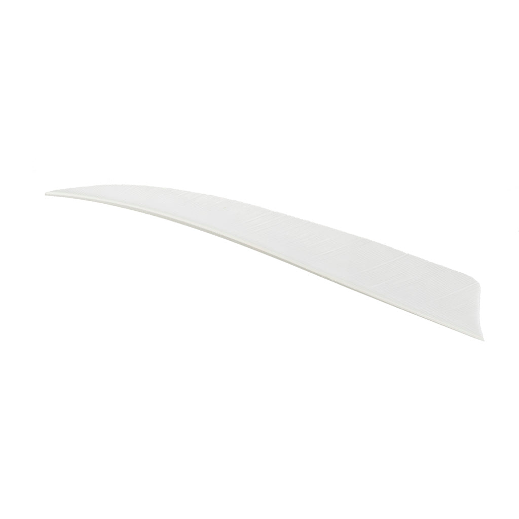 Trueflight Shield Cut Feathers White 5 in. RW - 100 Pack