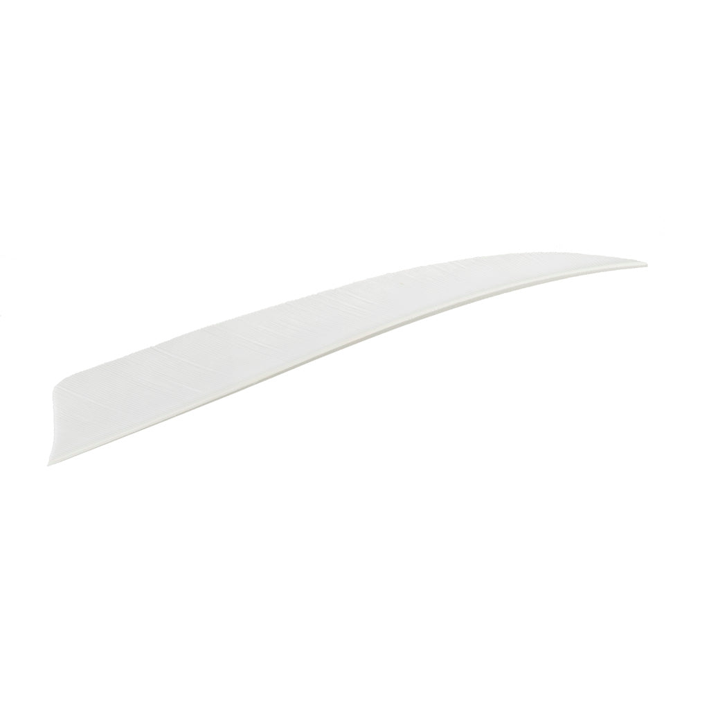 Trueflight Shield Cut Feathers White 5 in. LW - 100 Pack