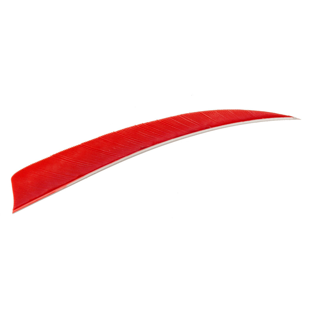 Trueflight Shield Cut Feathers Red 5 in. LW - 100 Pack