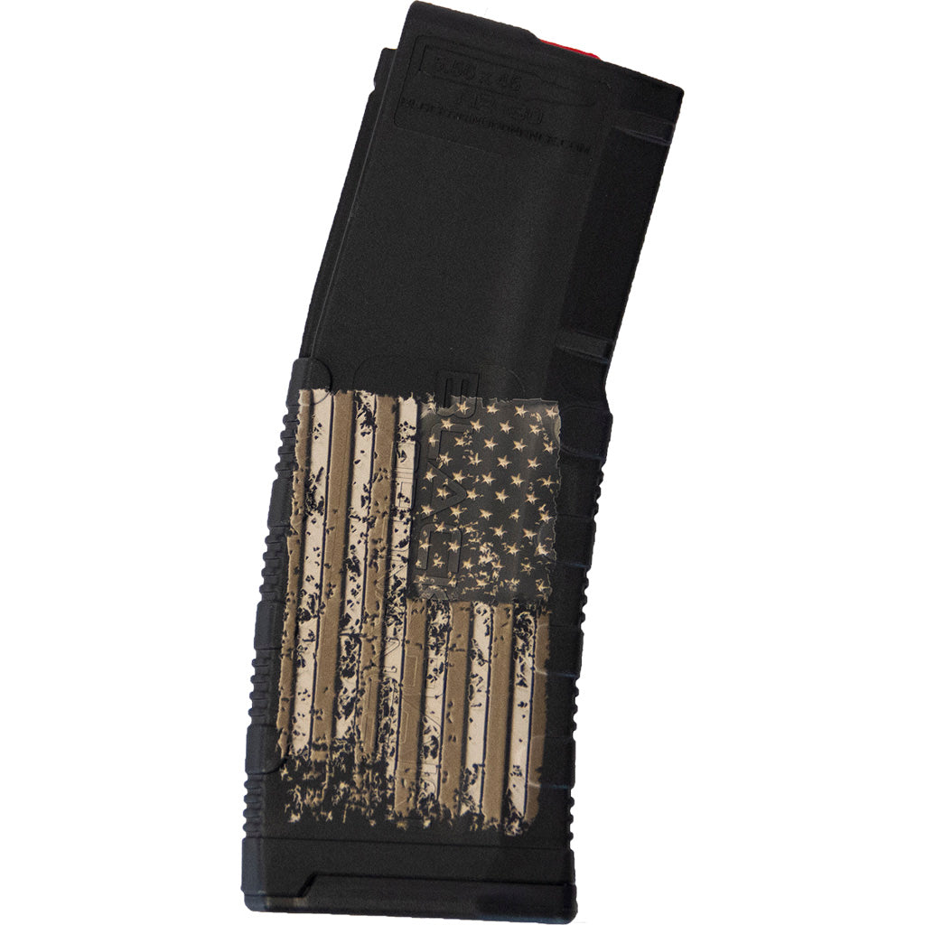 Black Rain Ordnance Lasered AR15 Magazine American Flag 30 rd.