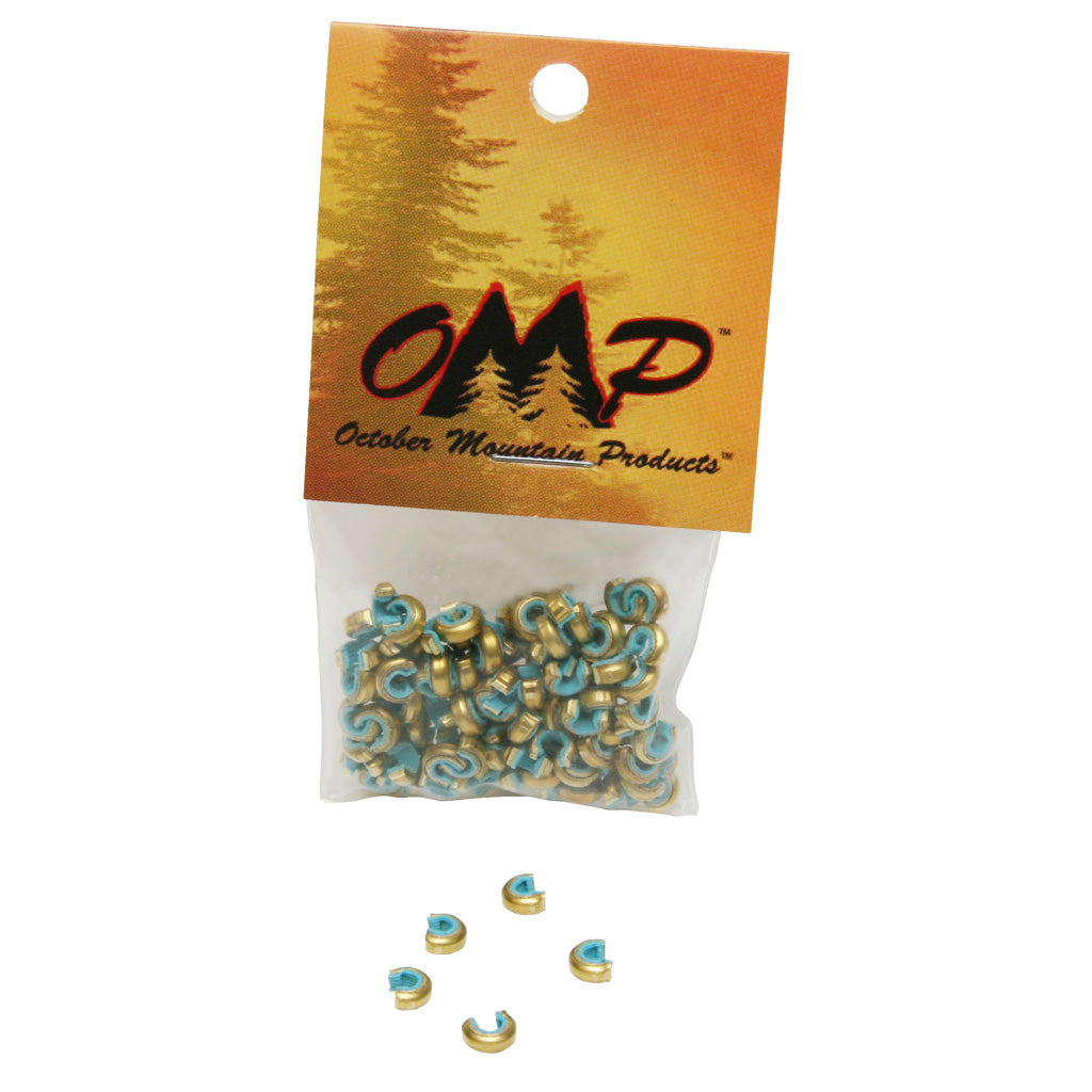 October Mountain Nock Sets Target Blue 100 Pack - Precision Archery Accessories