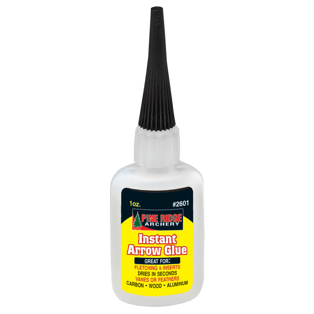Pine Ridge Instant Arrow Glue 2 oz - Fast-Drying Adhesive for Archery