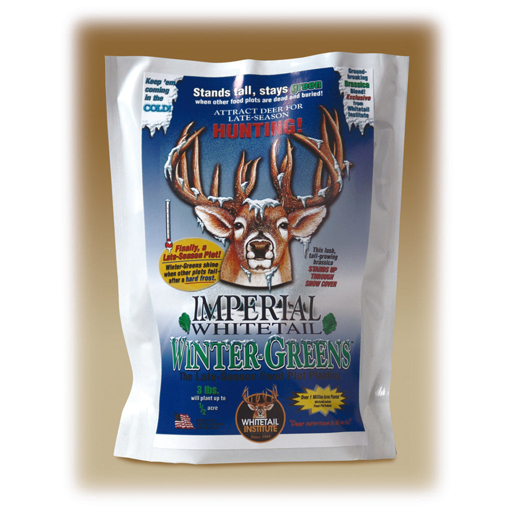 Whitetail Institute Wintergreens Seed 3 lb - Ideal for Late-Season Food Plots