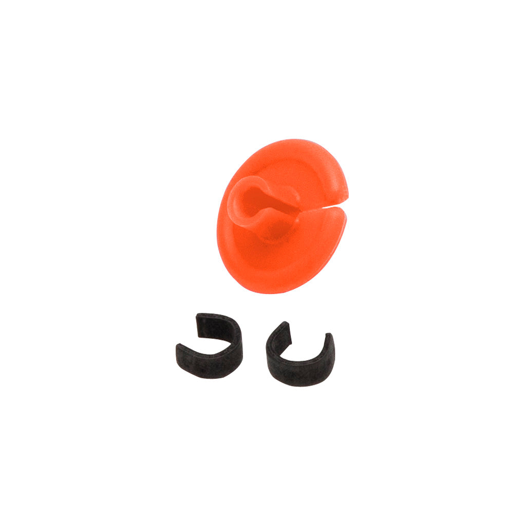 October Mountain String Love 2.0 Kisser Button - Orange - 25 Pack