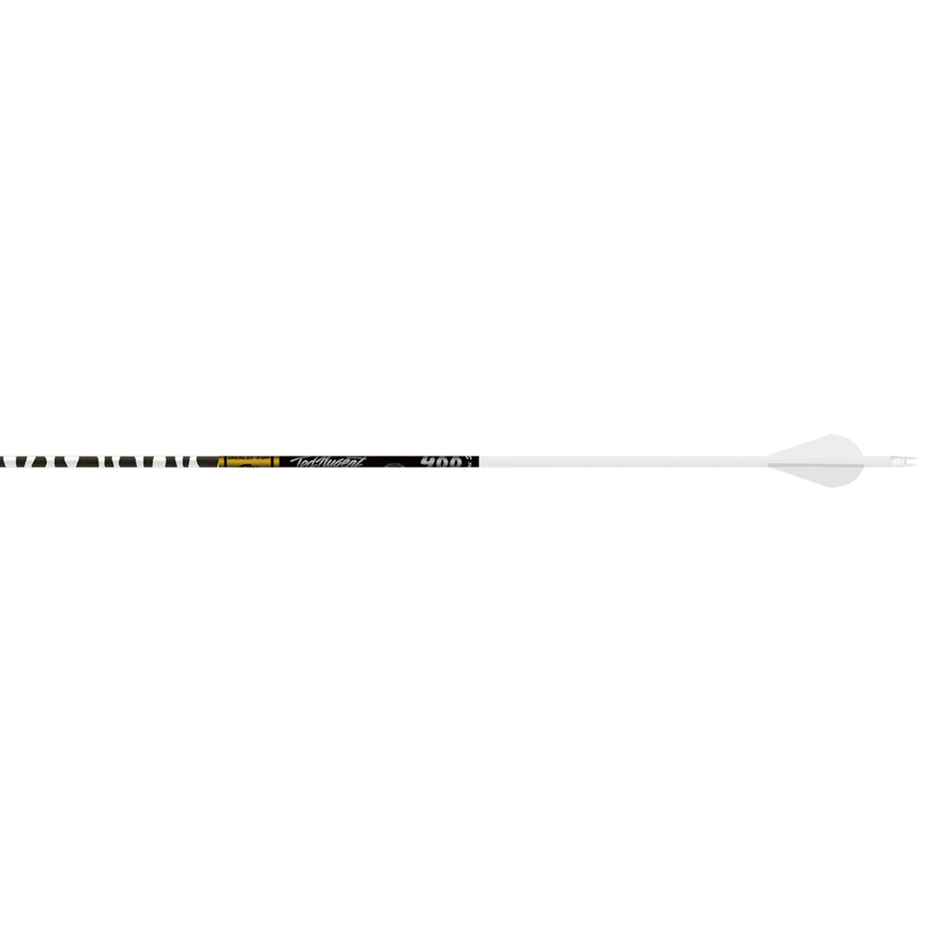 Gold Tip Ted Nugent Arrows White 400 with Raptor Vanes - 6 Pack
