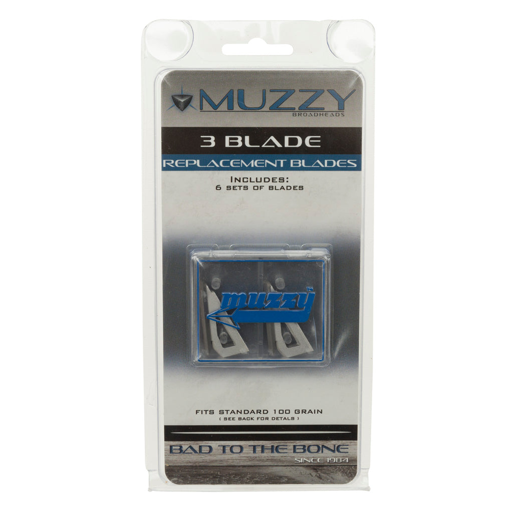 Muzzy Replacement Blades 3 Blade 100 Gr - 18 Pack