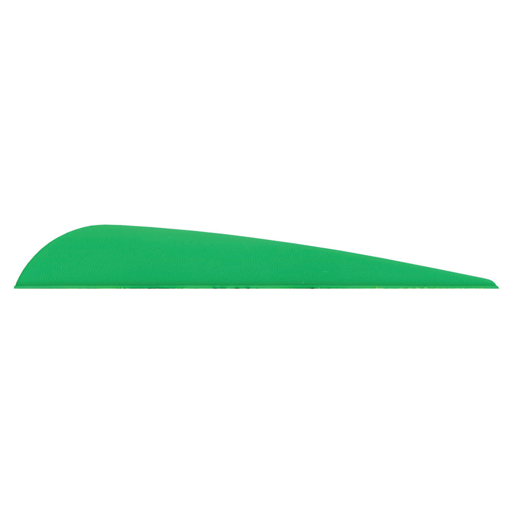 Bohning Bronco Vanes Neon Green 4 in. 100 pk.