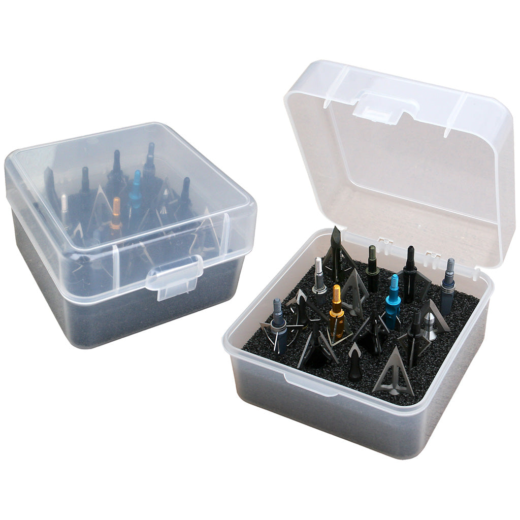 MTM Broadhead Box Clear - Holds 16 Broadheads (Part No. 72565)
