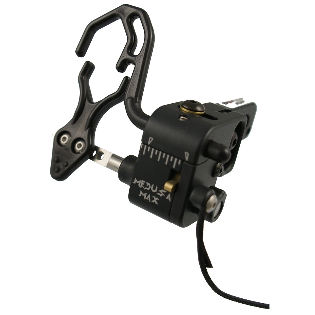 Bowfinger Medusa Max Rest Black LH - Precision Drop Away Arrow Rest