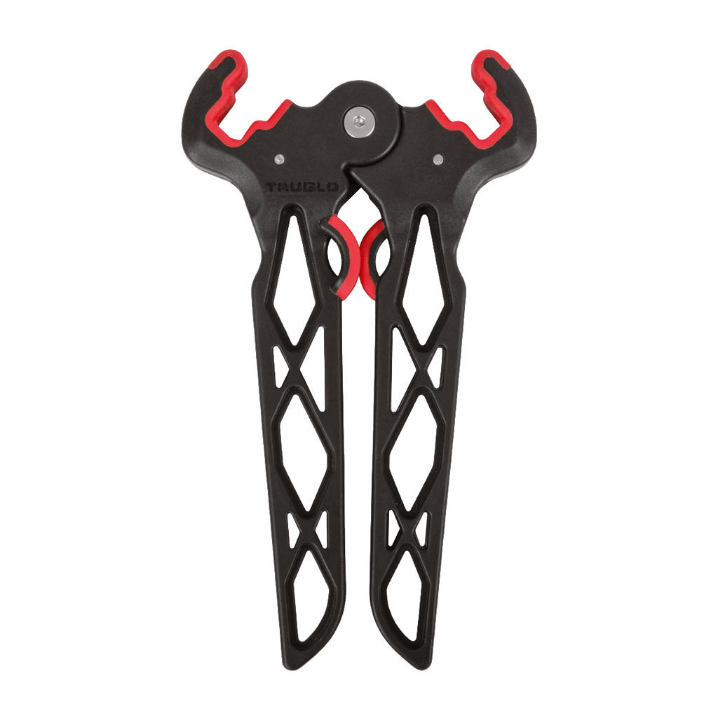TruGlo Bow Jack Bow Stand Black/Red - Reliable One-Hand Operation