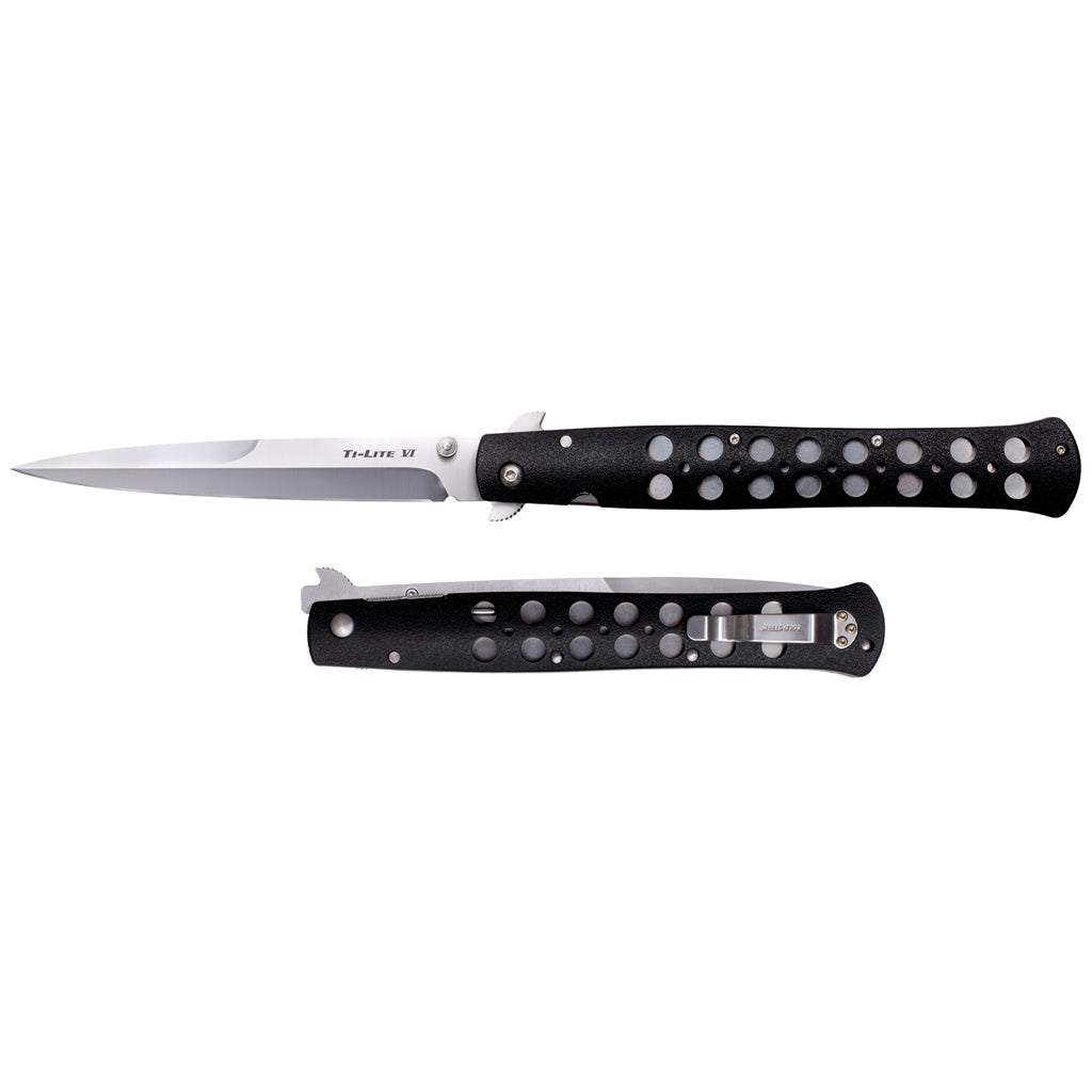 Cold Steel Ti-Lite Folding Knife Black 6 in. - Part No. 20T