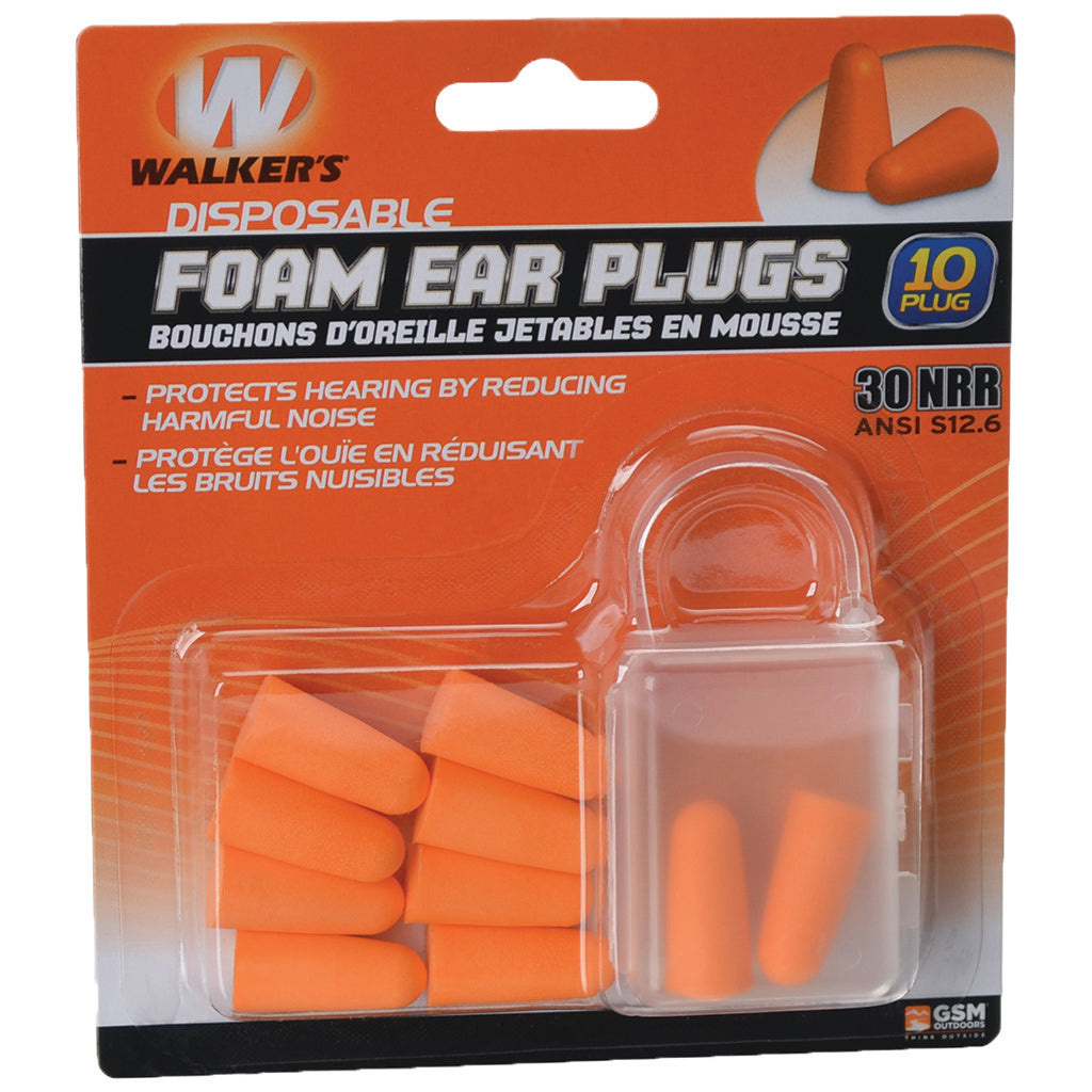 Walkers Foam Ear Plugs 10 pk.