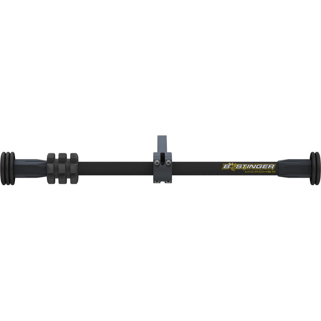 Bee Stinger MicroHex Counter Slide Stabilizer Matte Black 12 in. - Perfect Balance for Archery