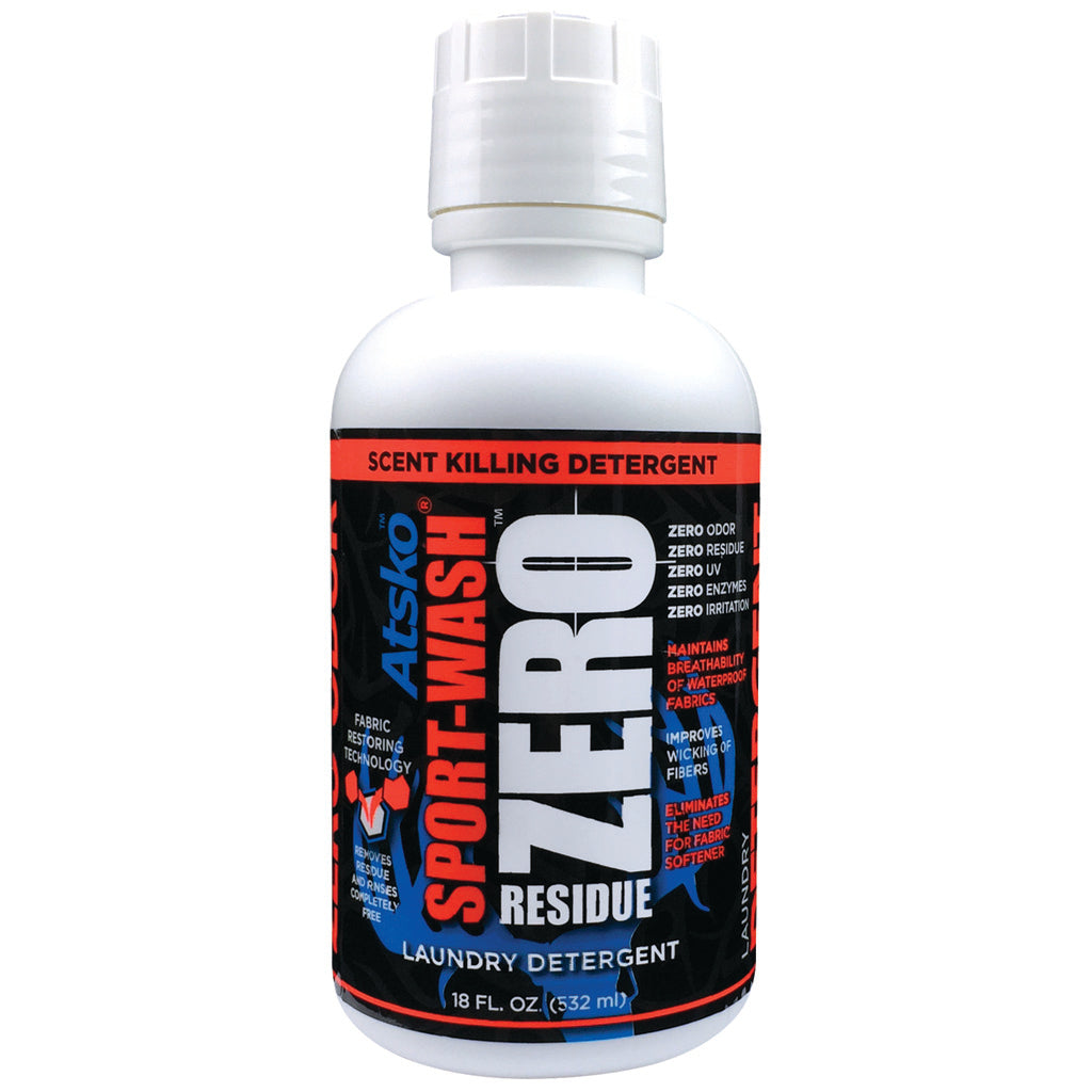 Atsko Zero Sport Wash Laundry Detergent 18 oz - Hypo-Allergenic Formula