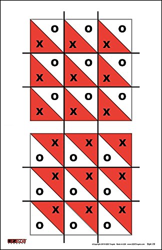 EZ2C Four Fun Game Styles: Paper Targets Shooting Range 11"x17" USA MADE