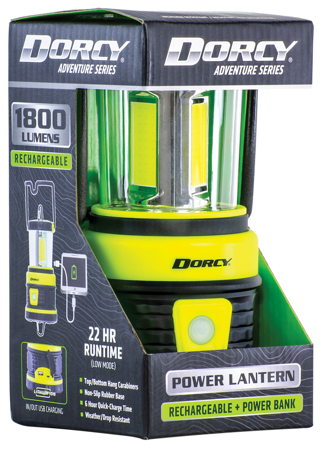 DORCY 1800 L Rechargeable Lantern - Bright LED Emergency & Camping Light