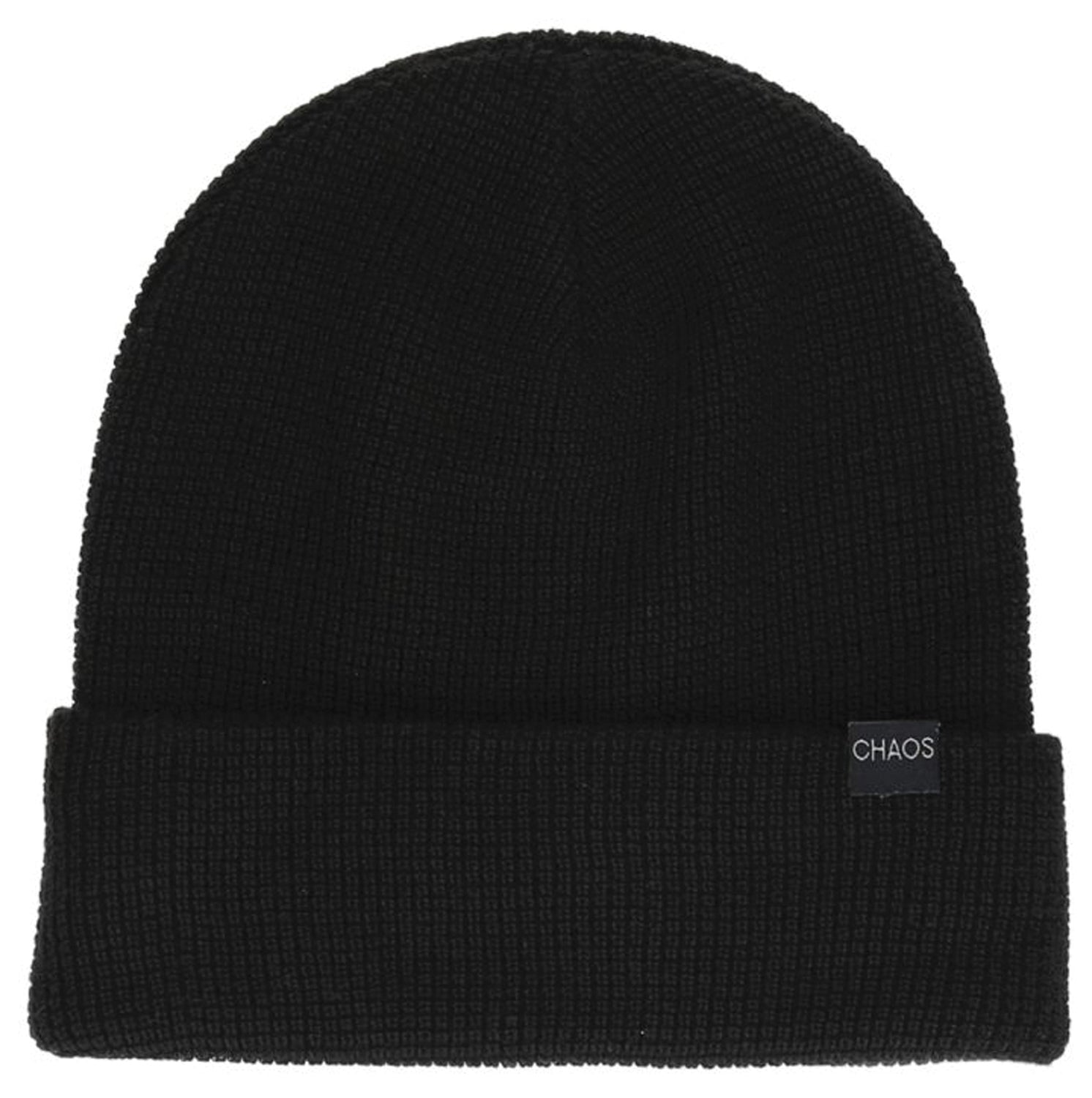 CHAOS Free Ranger Beanie Black - Comfortable Warm Knit Hat for Men and Women