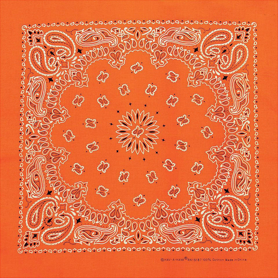 Carolina Manuf Neon Paisley Band Orange - Stylish Accessory for All Occasions
