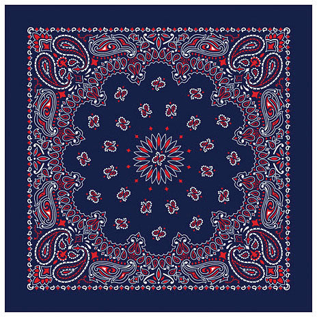 Carolina Manuf Bandana Paisley Blue/Red - Stylish and Versatile Accessory
