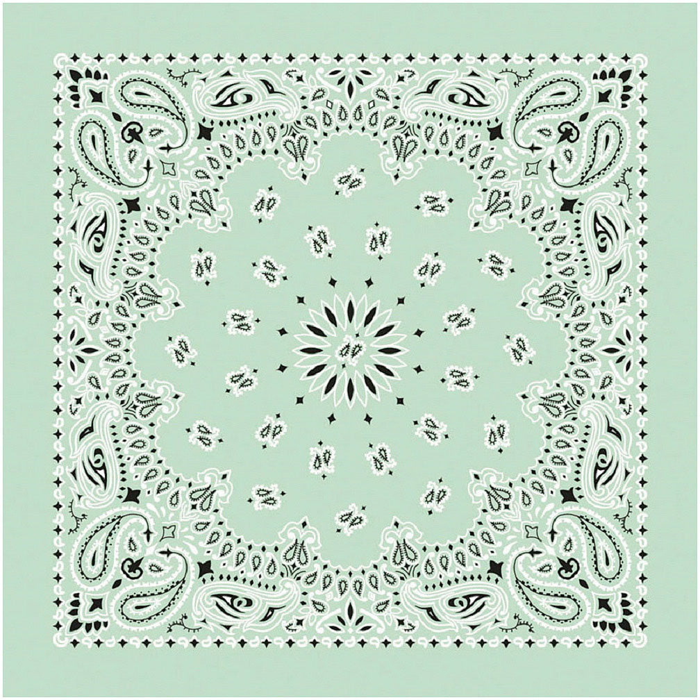 CAROLINA MANUF Bandana Paisley Mint - Stylish and Versatile Accessory