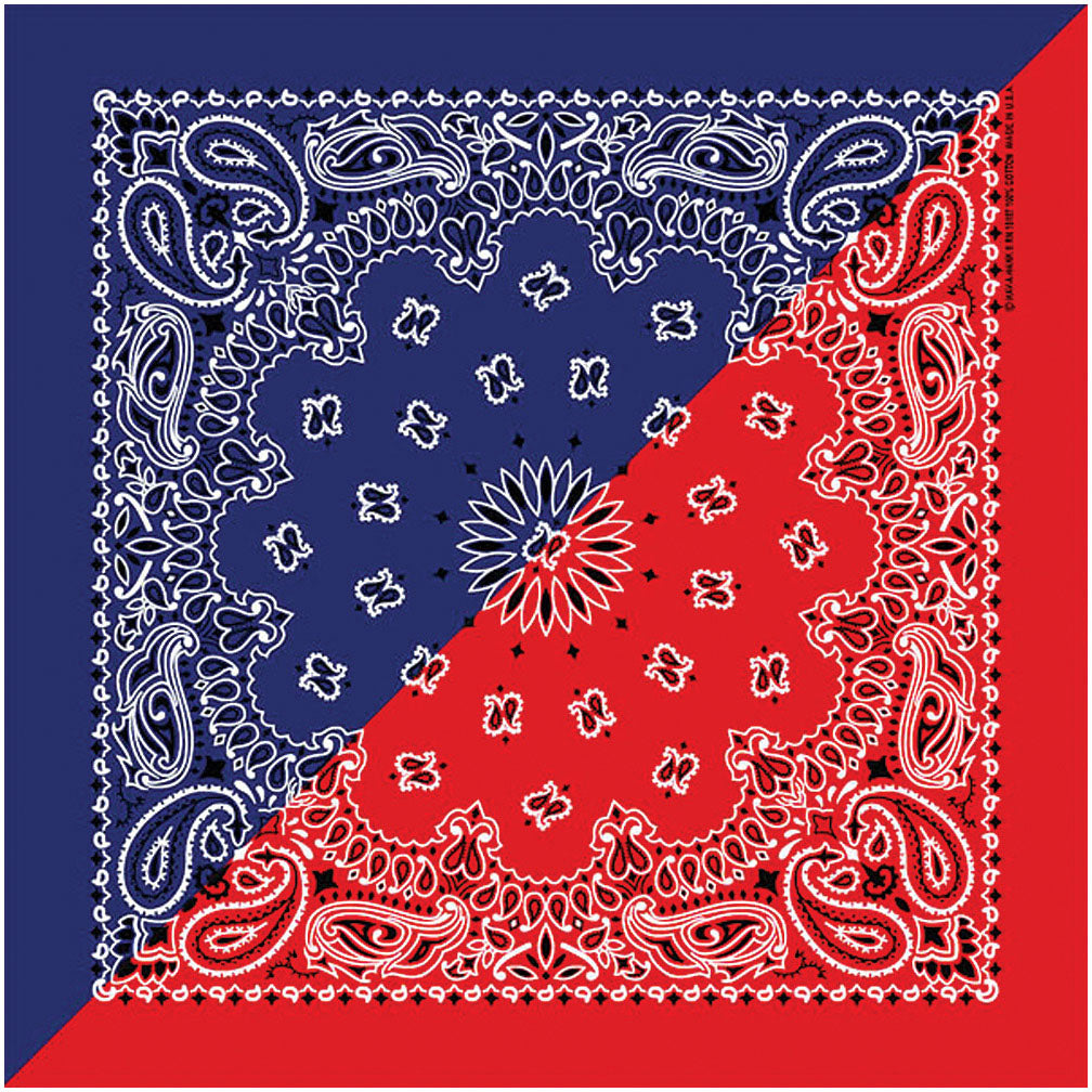 Carolina Manuf Split Paisley Navy/Red Fabric