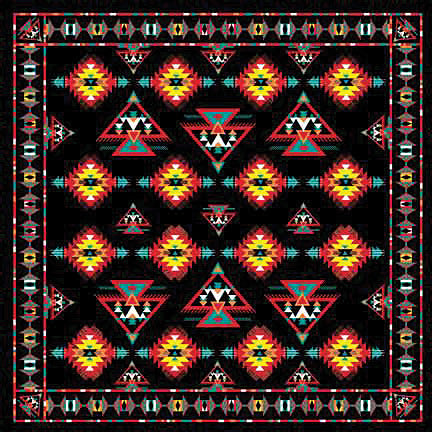Carolina Manuf Southwest Apache W/Black Trim - Stylish and Durable Design