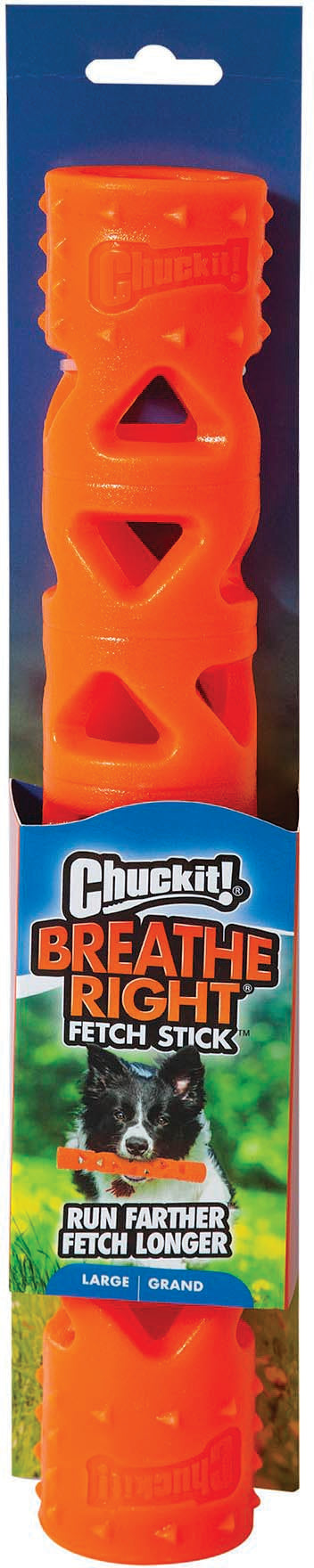 Chuckit! Breathe Right Stick Large - Durable Dog Chew Toy for Active Pets