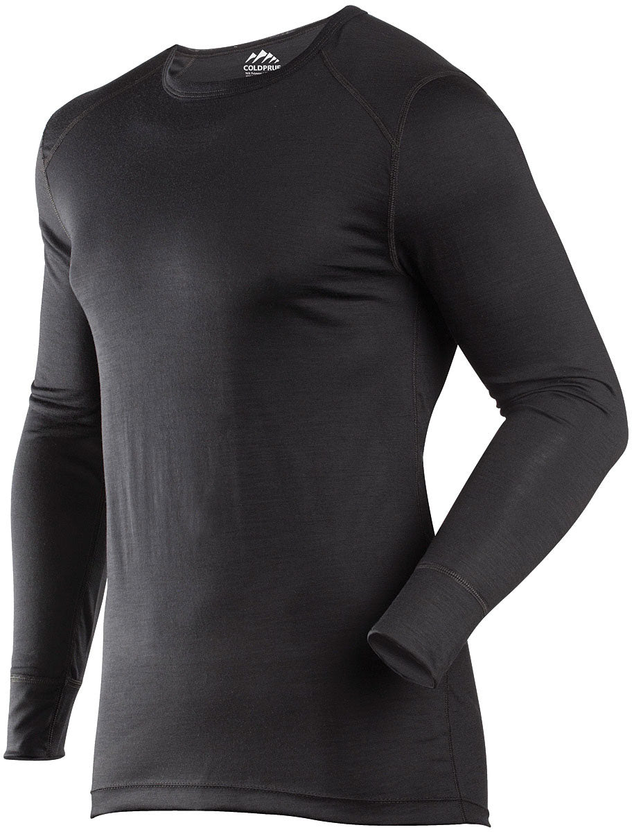 COLDPRUF Classic Merino Men Crew Black Medium