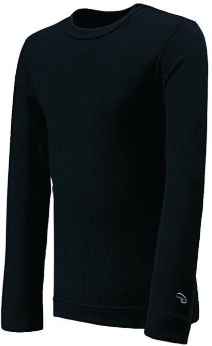 DUOFOLD Varitherm Midweight Long Sleeve Youth Black Shirt