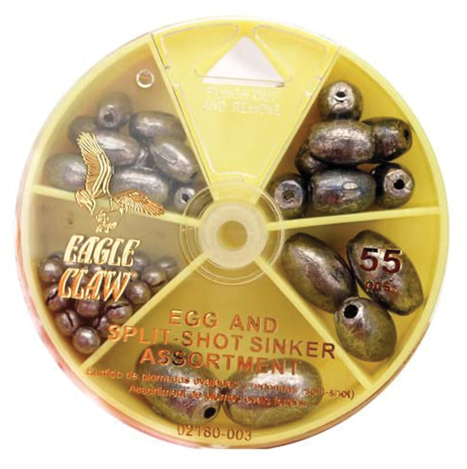 EAGLE CLAW Egg Sinker and Split Shot Assortment