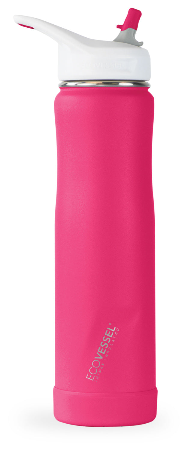 ECO VESSEL Summit 24 Oz Trima X Magenta Stainless Steel Water Bottle